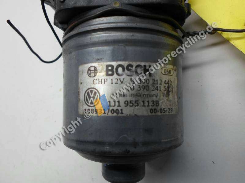 Audi A3 8L Bj.2000 Wischermotor vorn 1J1955113B Bosch 0390241502